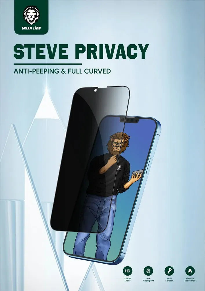 Green Lion 9h Steve Privacy Full Glass Screen Protector Iphone 11 Pro Max – image 8