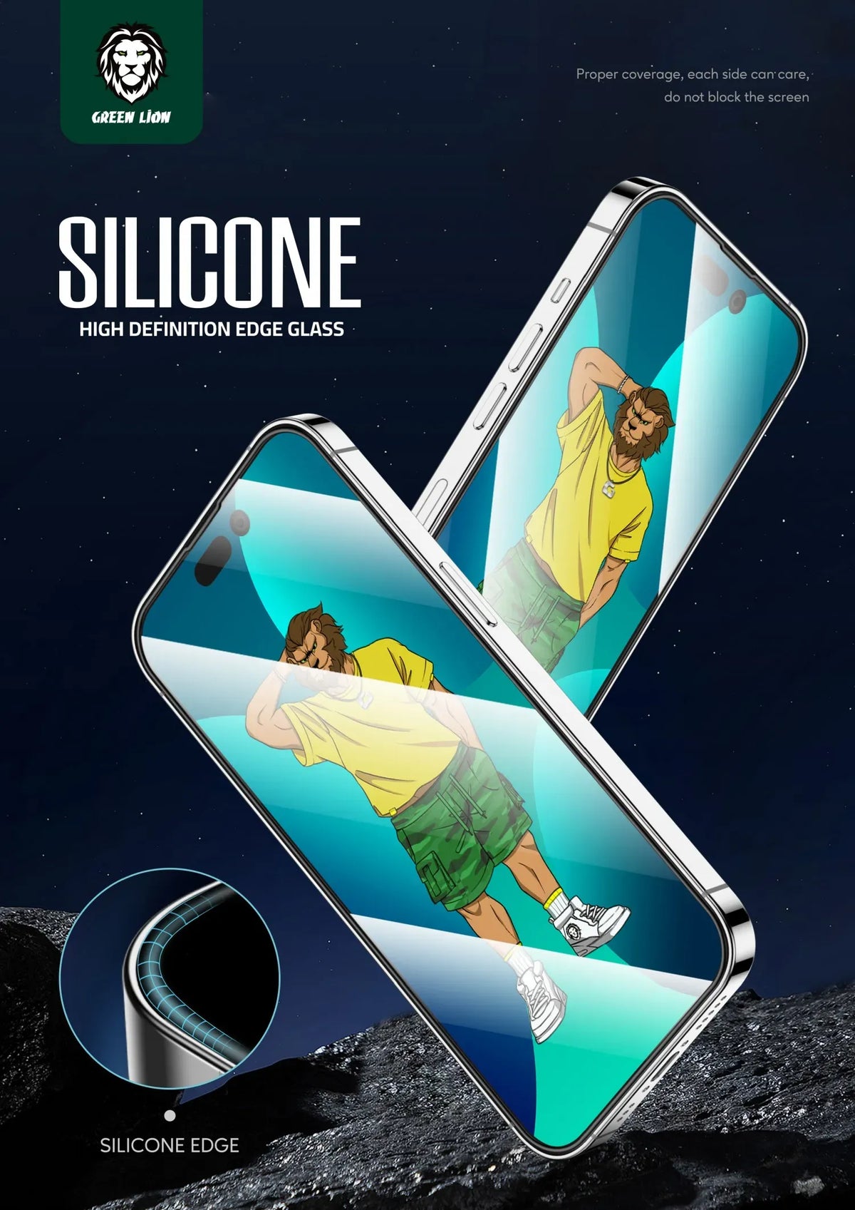 Green Lion 3 DSilicone Plus Screen Protector - Clear – image 9