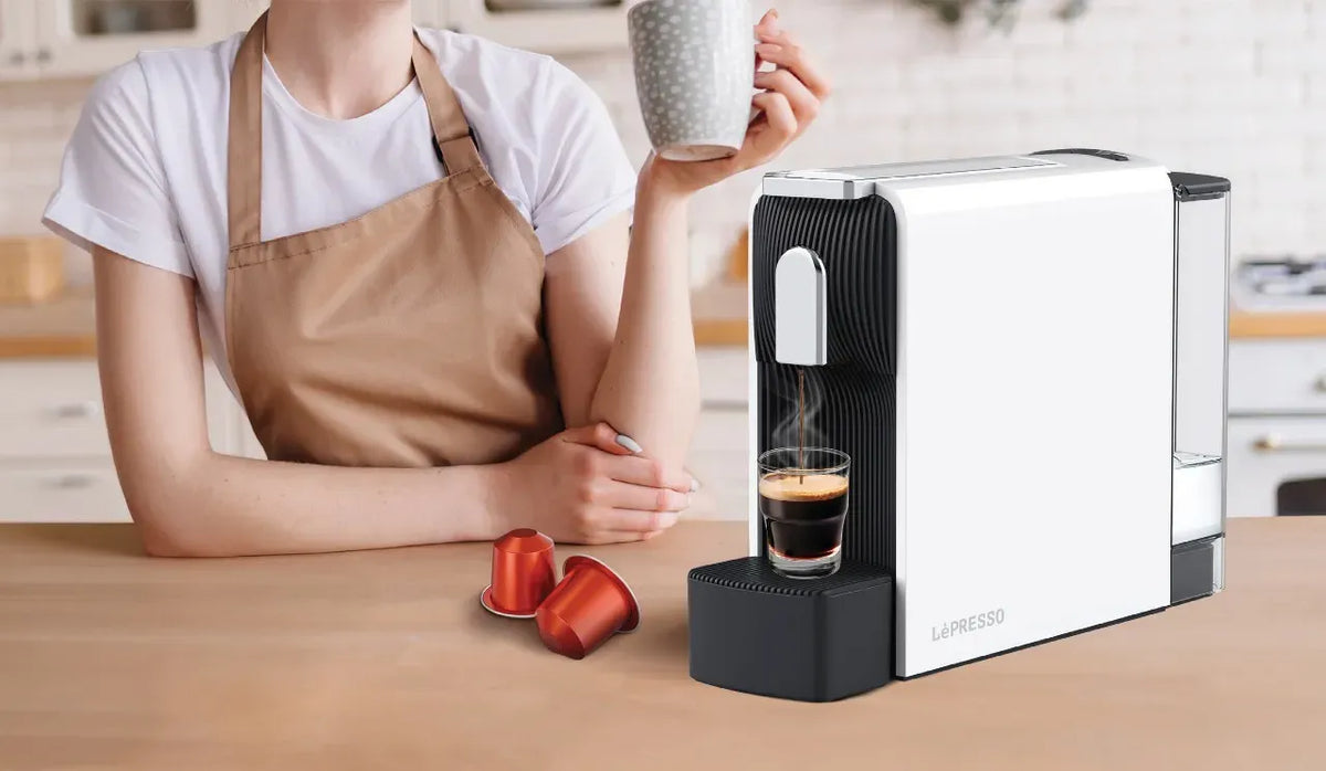 Lepresso Baristo Espresso Machine Nespresso Capsule Compatile - White – image 2