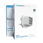 Powerology QX 45 W Pocket-Sized GAN Adapter - White