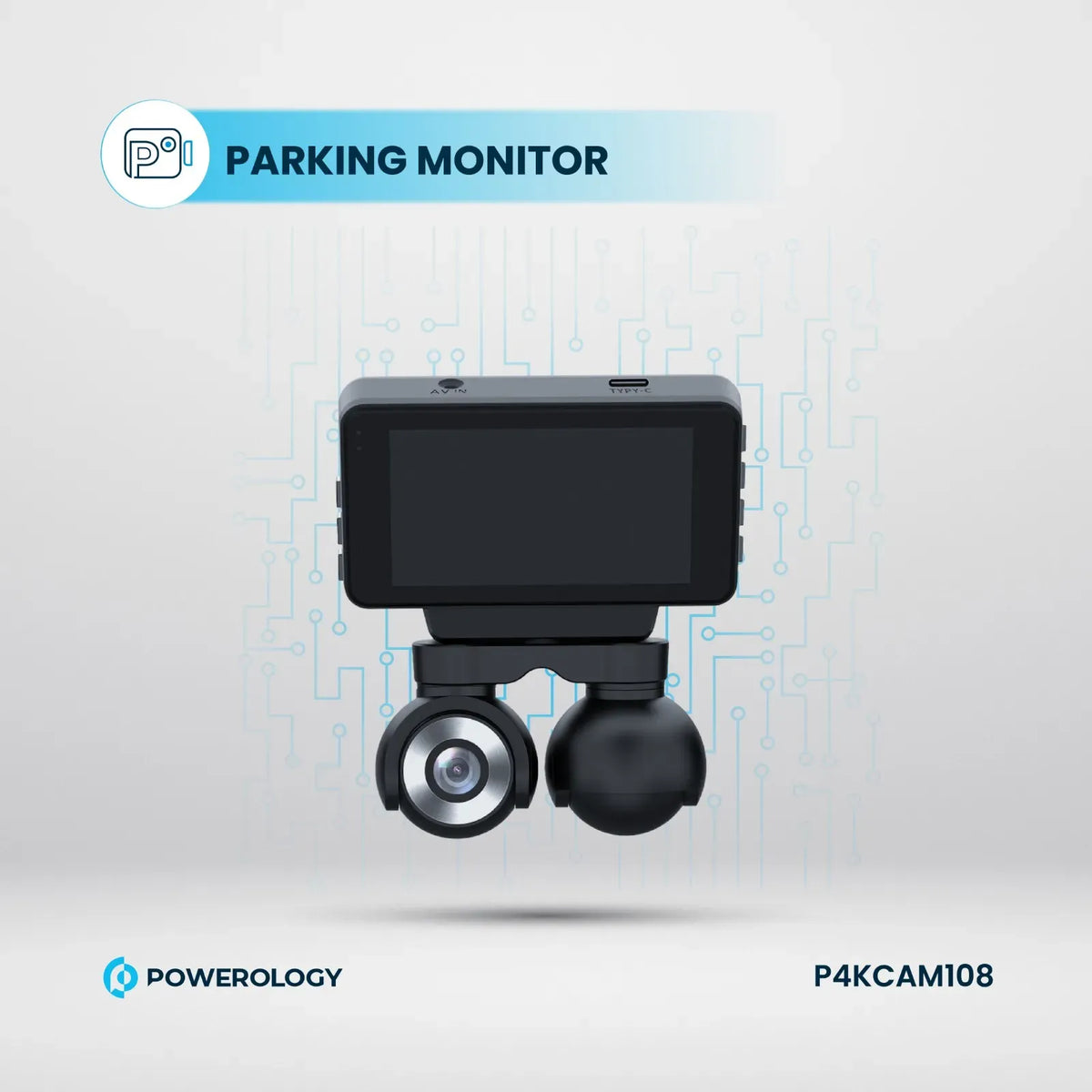 Powerology Dual Lens Dash Camera Black – image 5