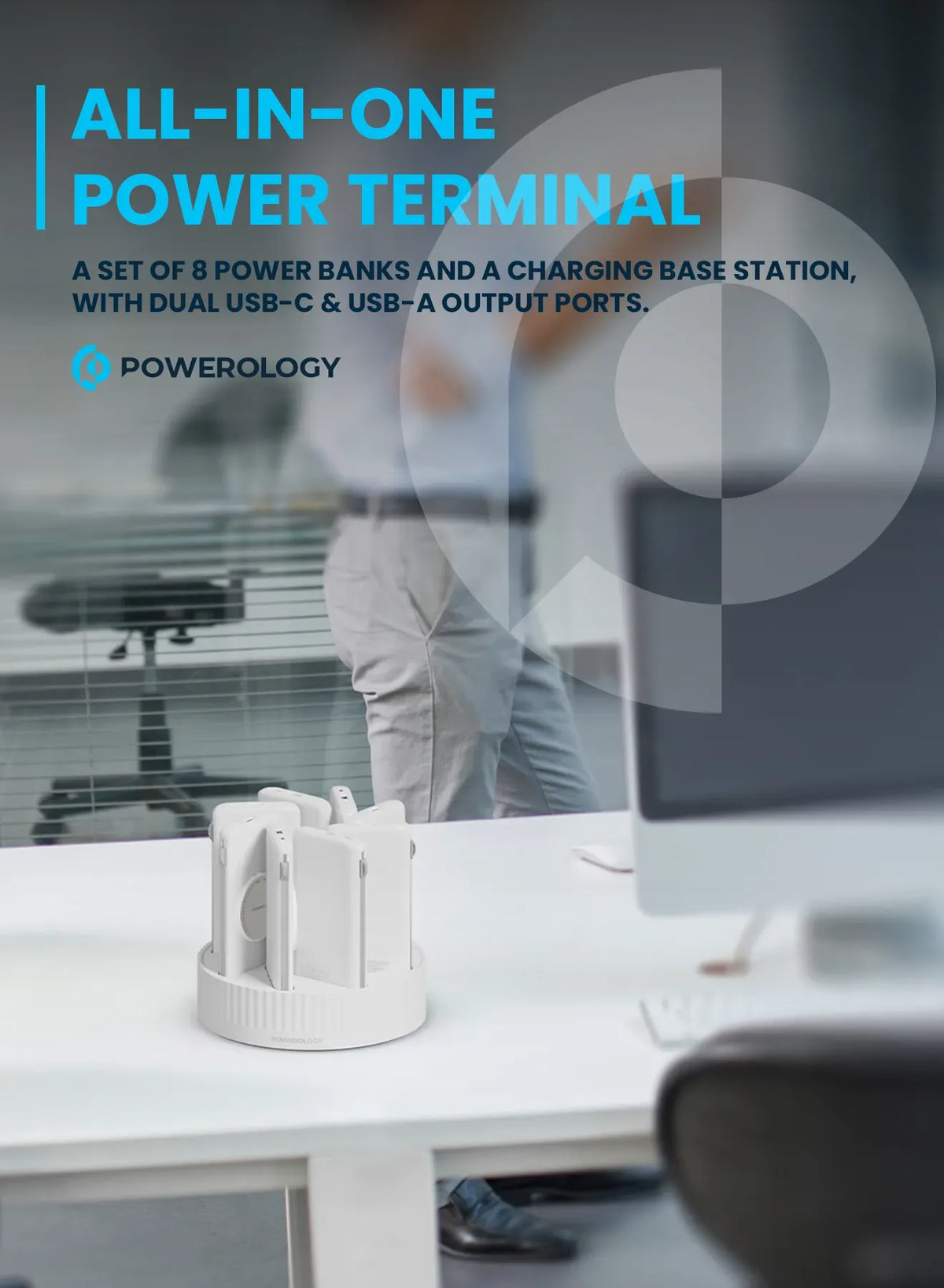 Powerology *810000 m Ah Power Bank Terminal - White – image 2