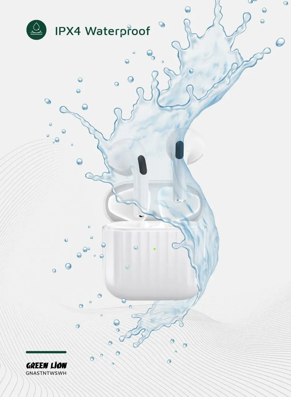 Green Lion Austin True Wireless Earbuds - White – image 9