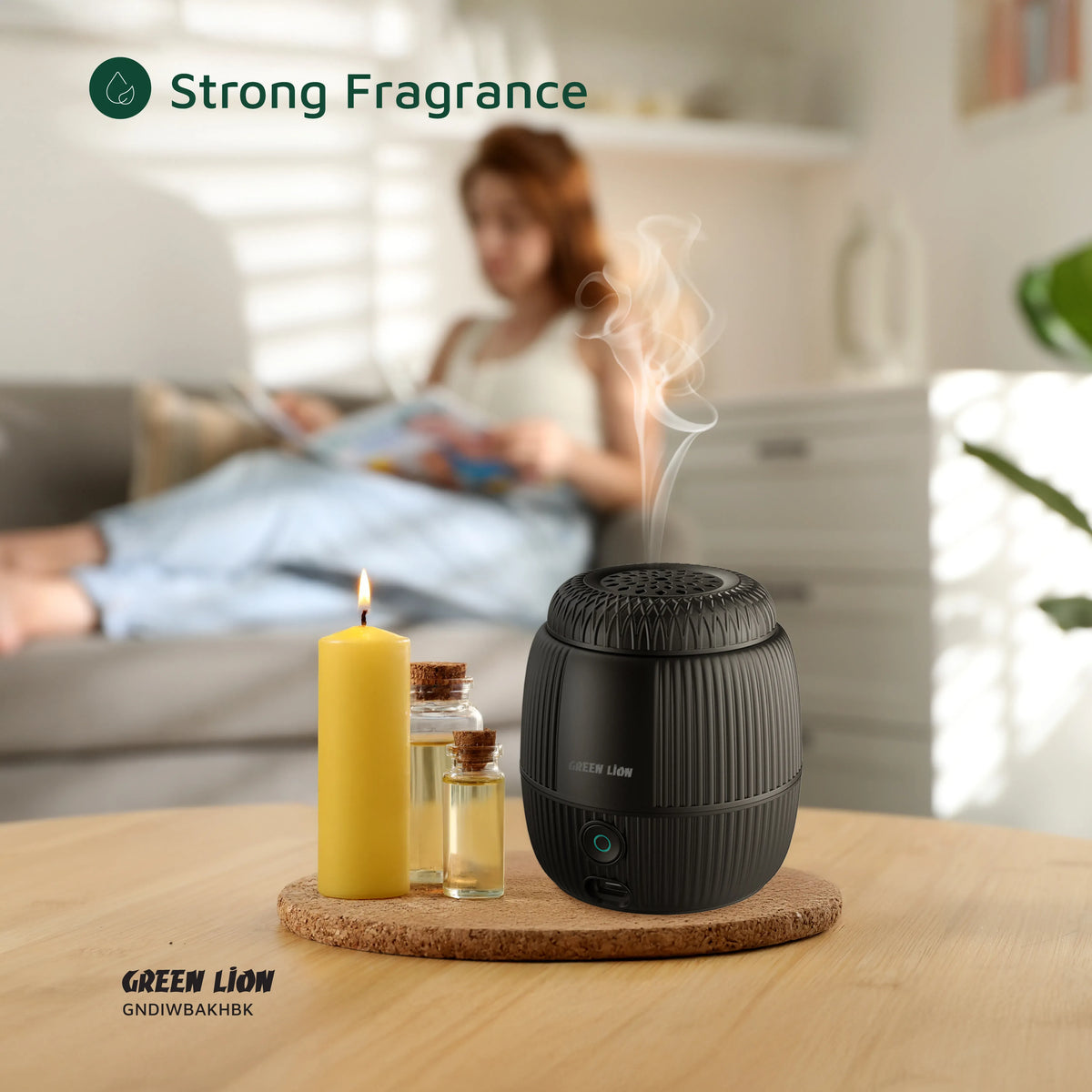 Green Lion Diwan Bakhour Burner Black – image 15