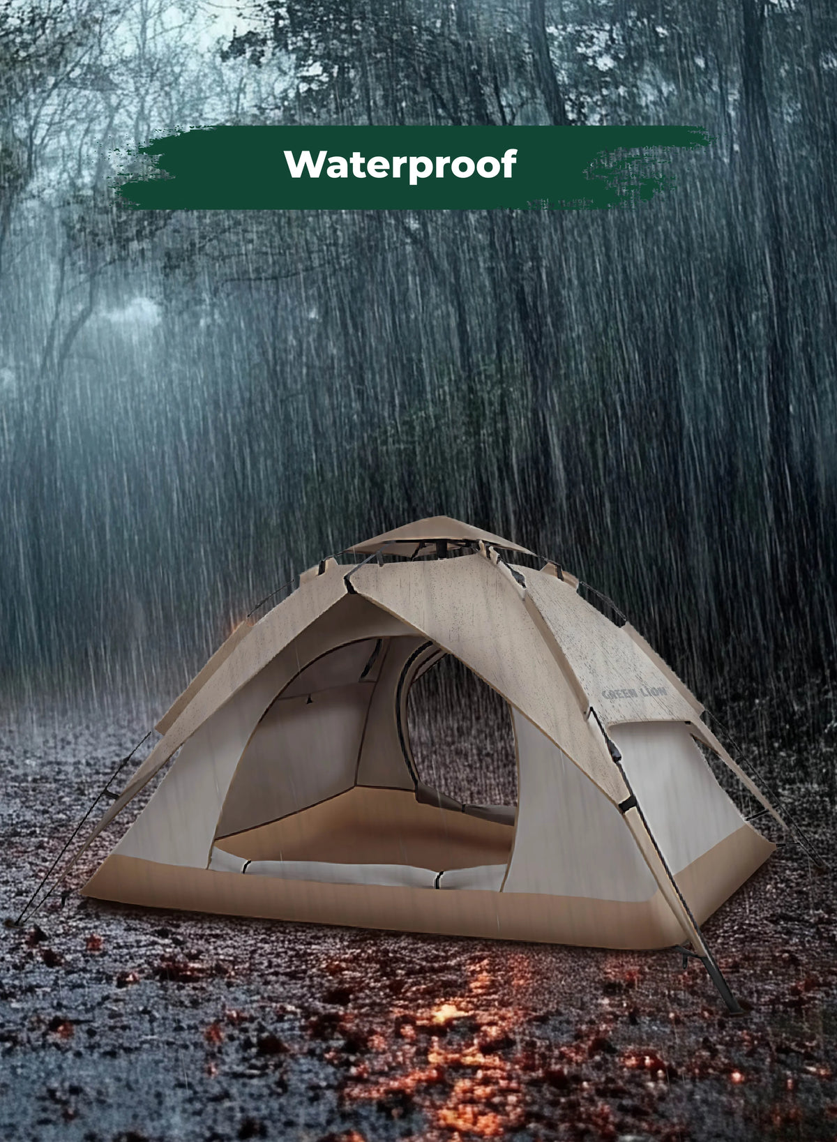 Green Lion Gt 4 Ultimate Camping Tent Biege – image 8