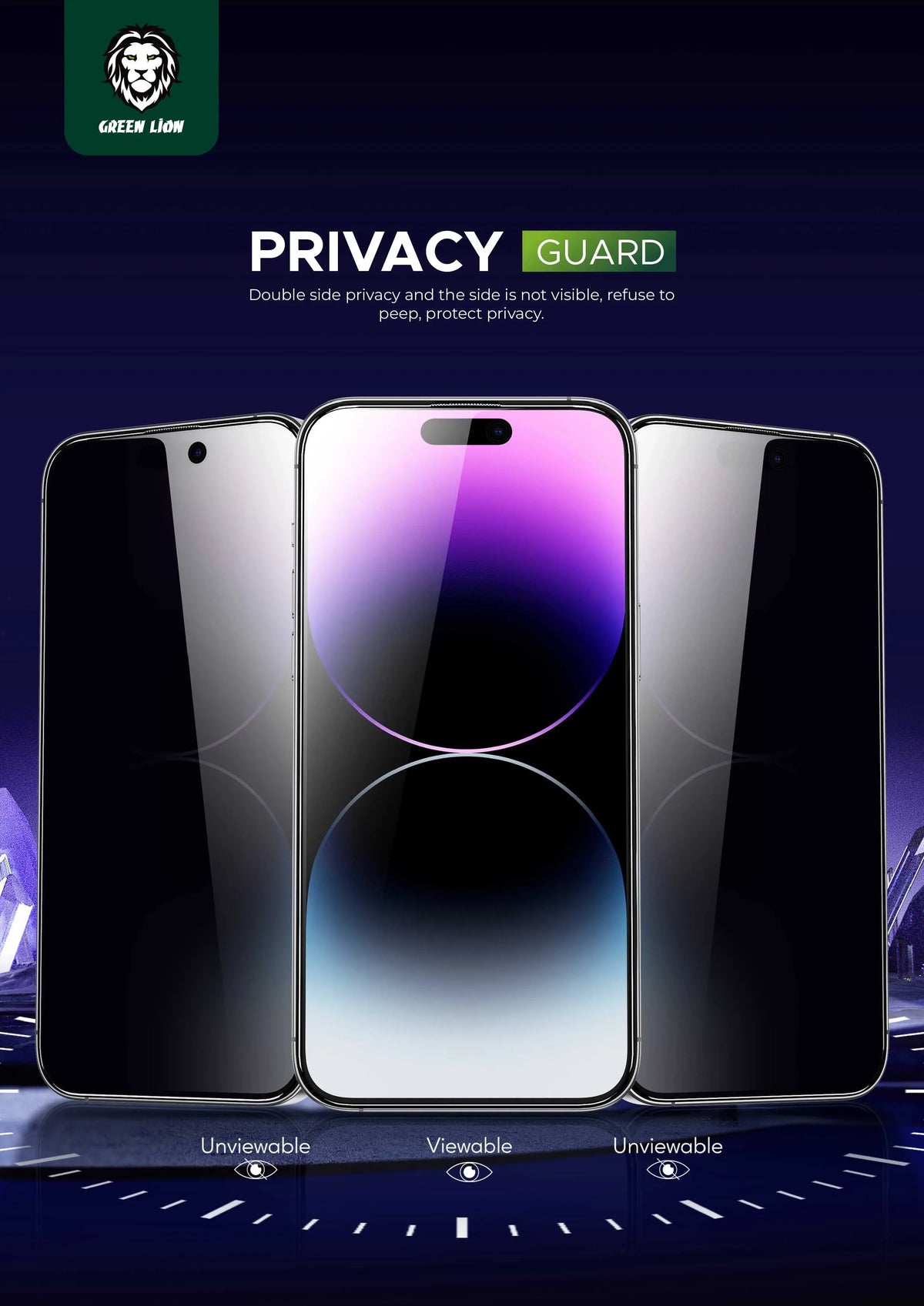 Green Lion 9 HSteve Privacy Screen Protector - Black Edge/Privacy – image 8
