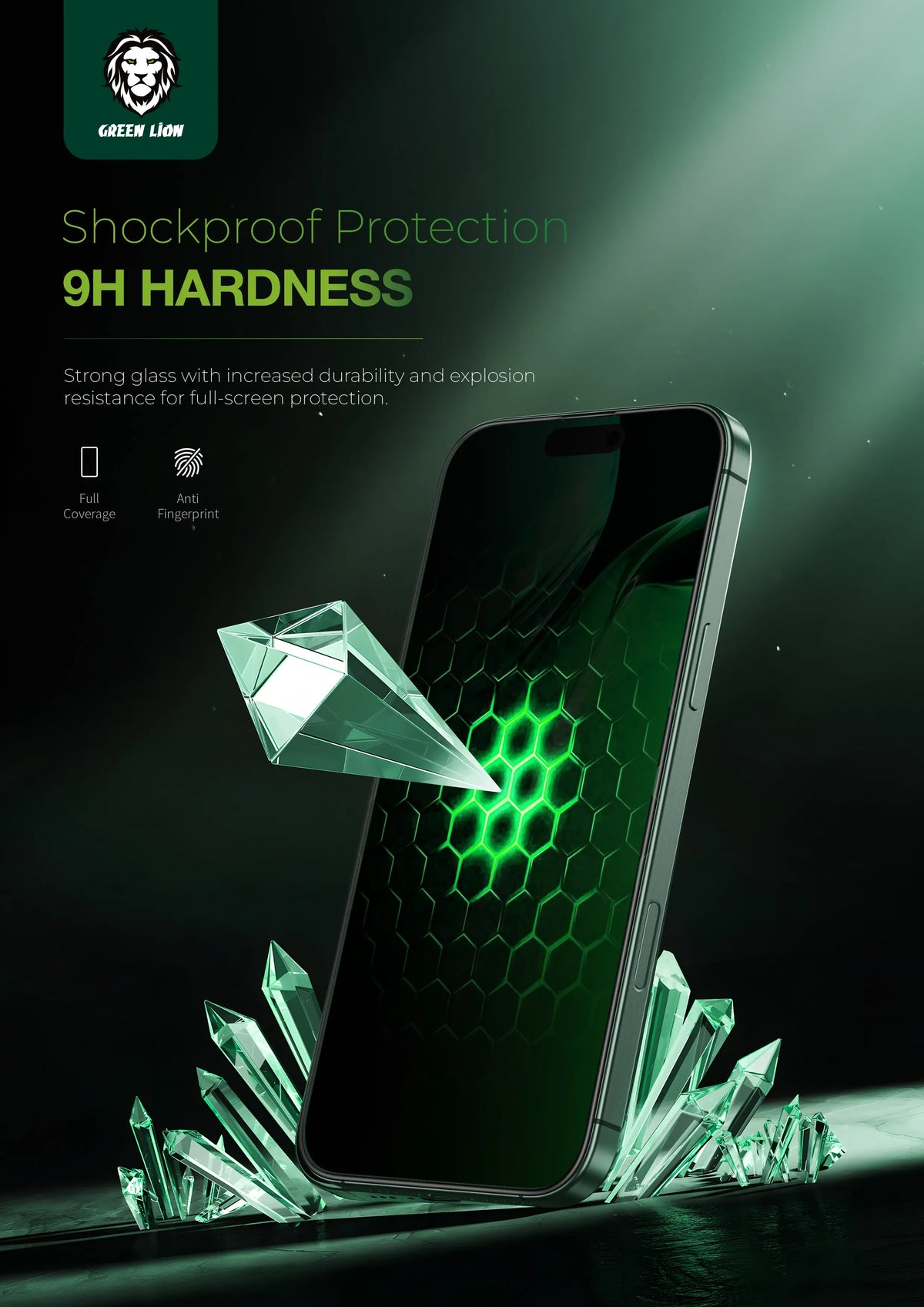 Green Lion 3 DSilicone Plus Screen Protector - Black Edge/Privacy – image 9