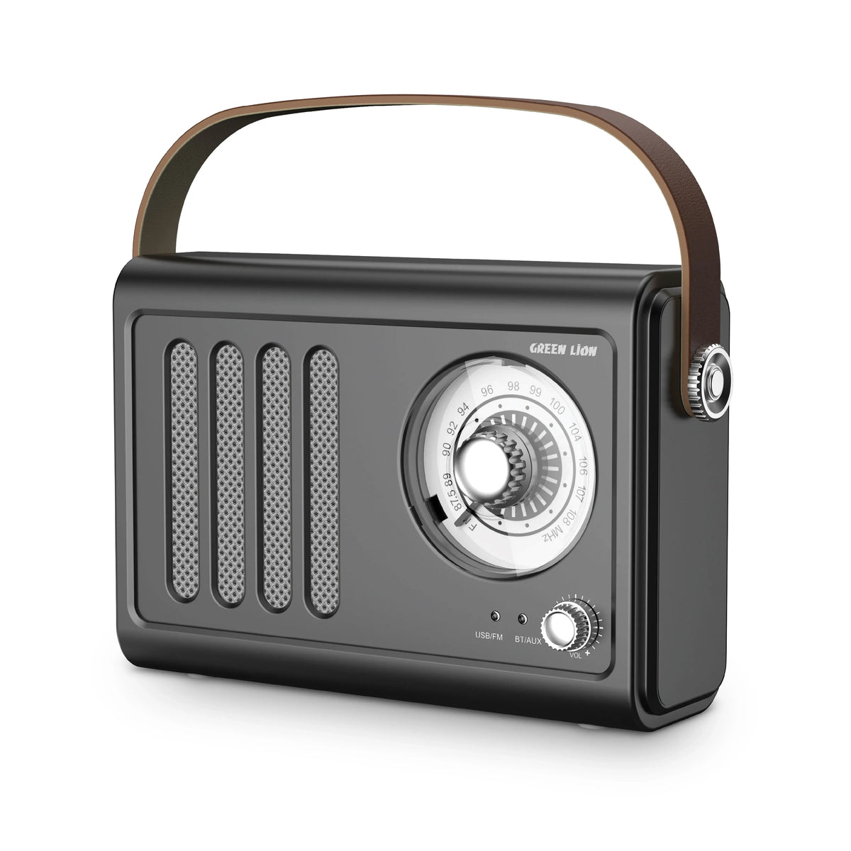 Green Lion Vintage Radio Speaker - Black