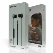 Green Lion Stereo X 903.5 mm Wired Earphone - Black