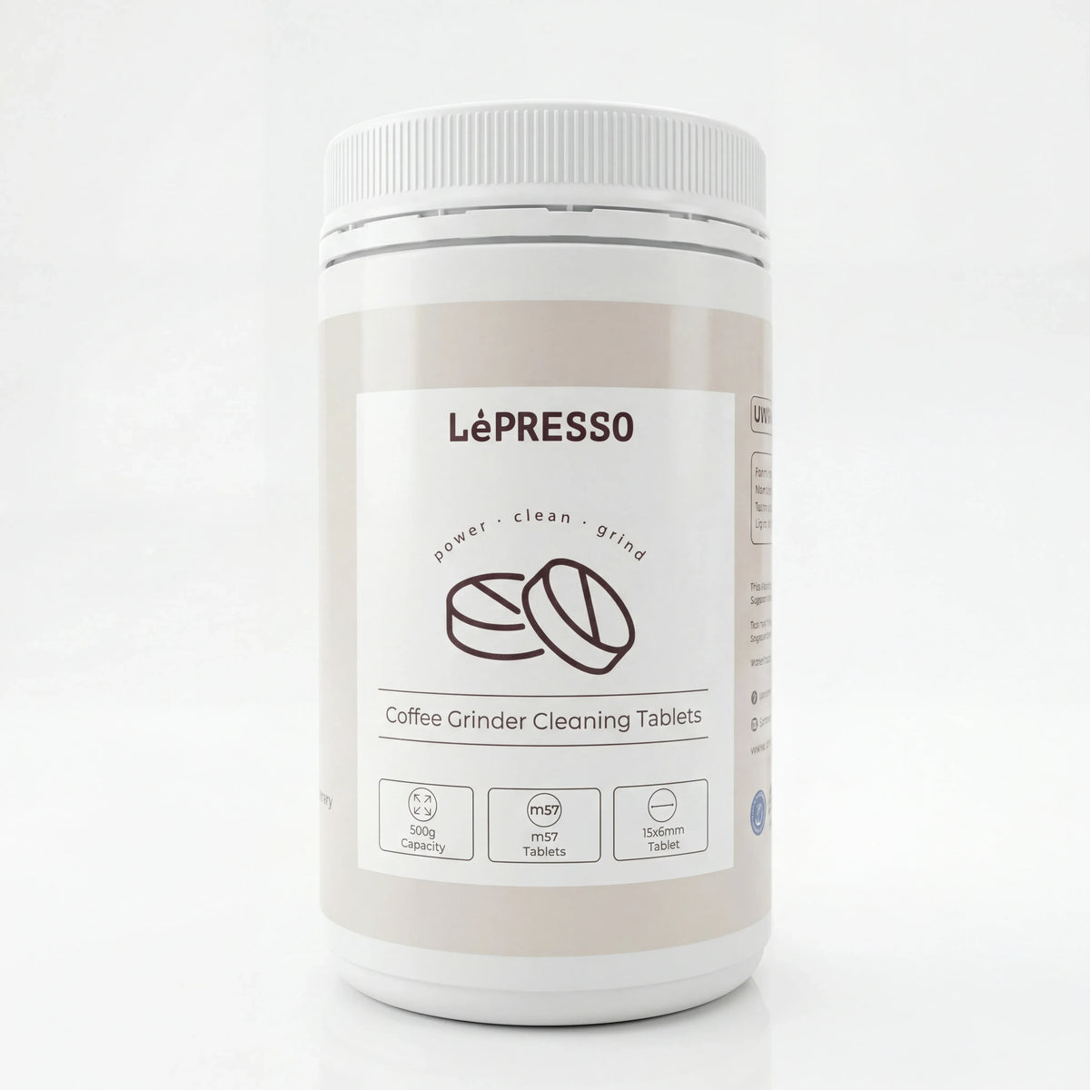 LePresso Coffee Grinder Cleaning Tablets White – image 2
