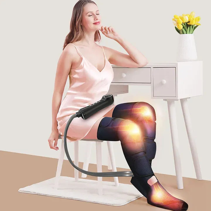 Green Lion Air Pressure Leg Massager Intelligent Air Compression Massager - Black – image 4
