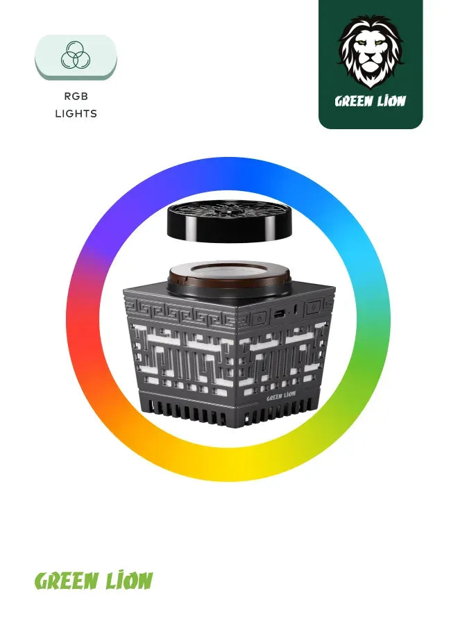 Green Lion Moon Bakhour Quran Speaker Black – image 21