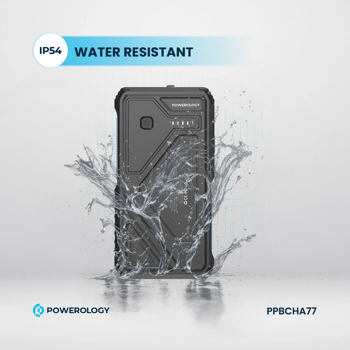 Powerology 27000mAh Solar Wireless Charging Power Bank Black – image 21