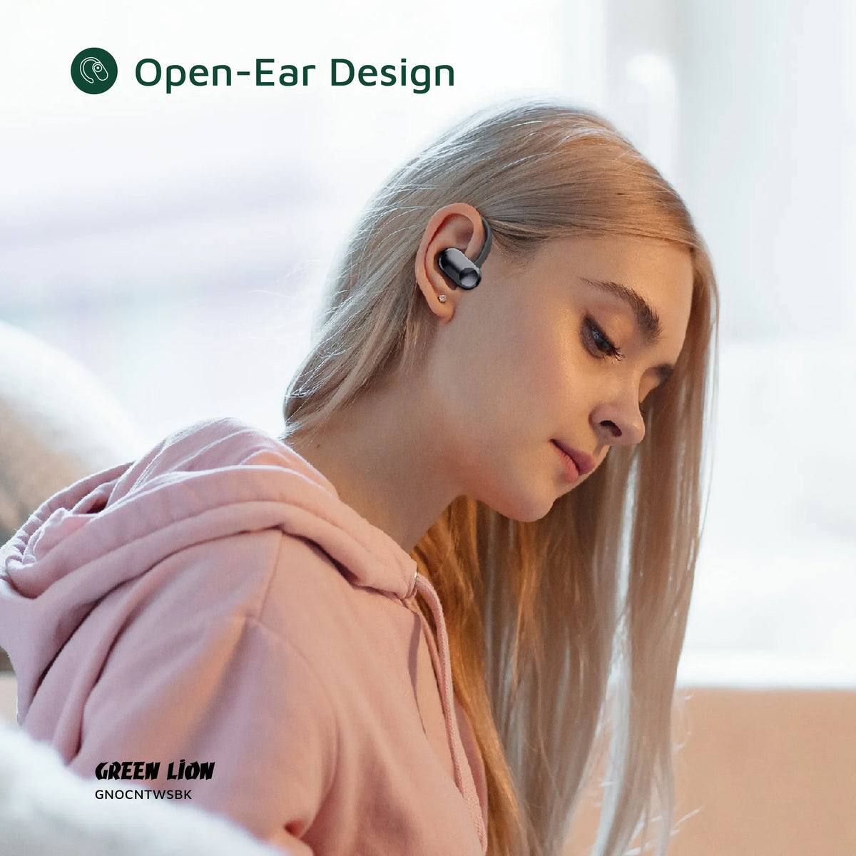Green Lion Ocean Open Ear Headphones Black – image 11