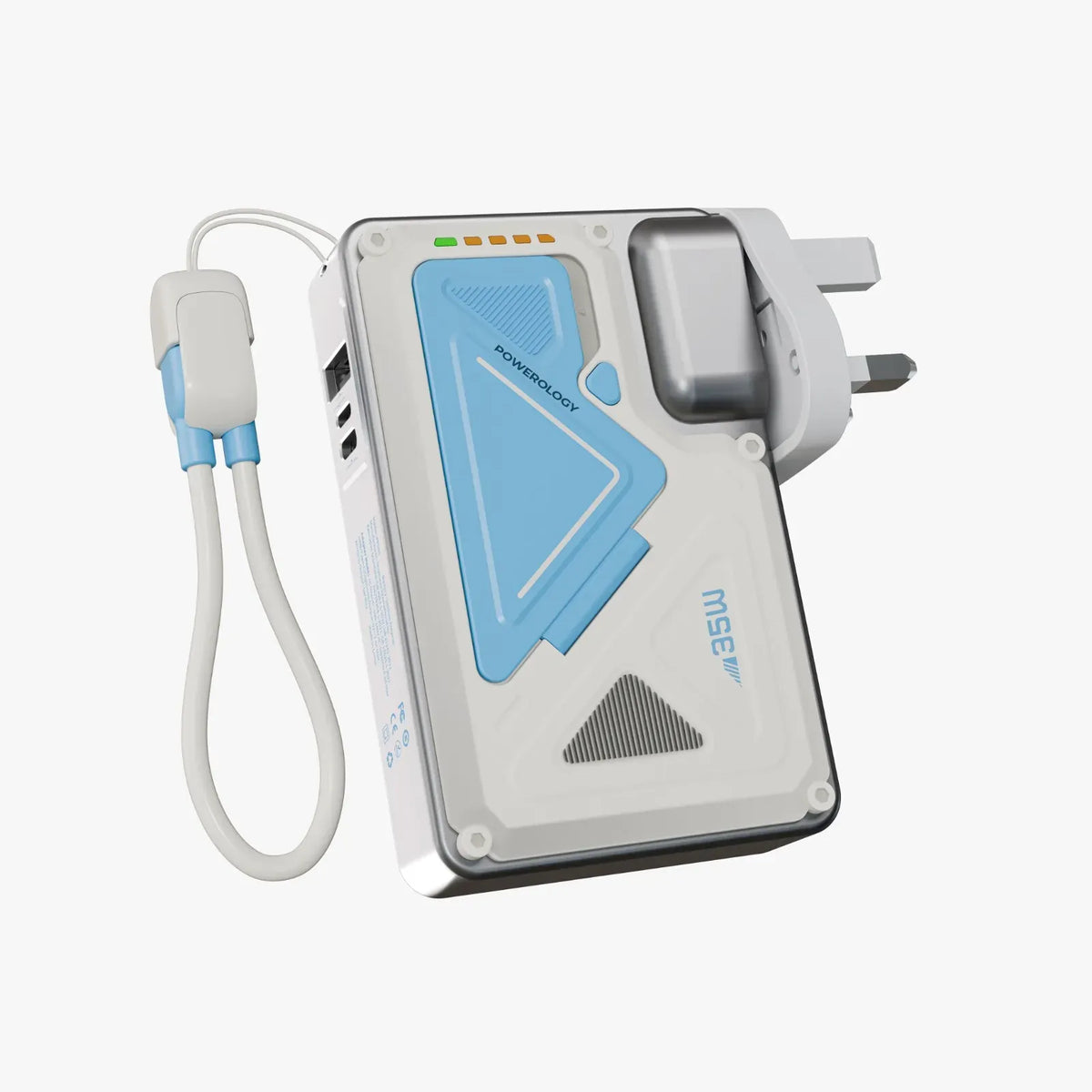 Powerology 10000 m Ah Wall Charger MagSafe Power Bank - white – image 13