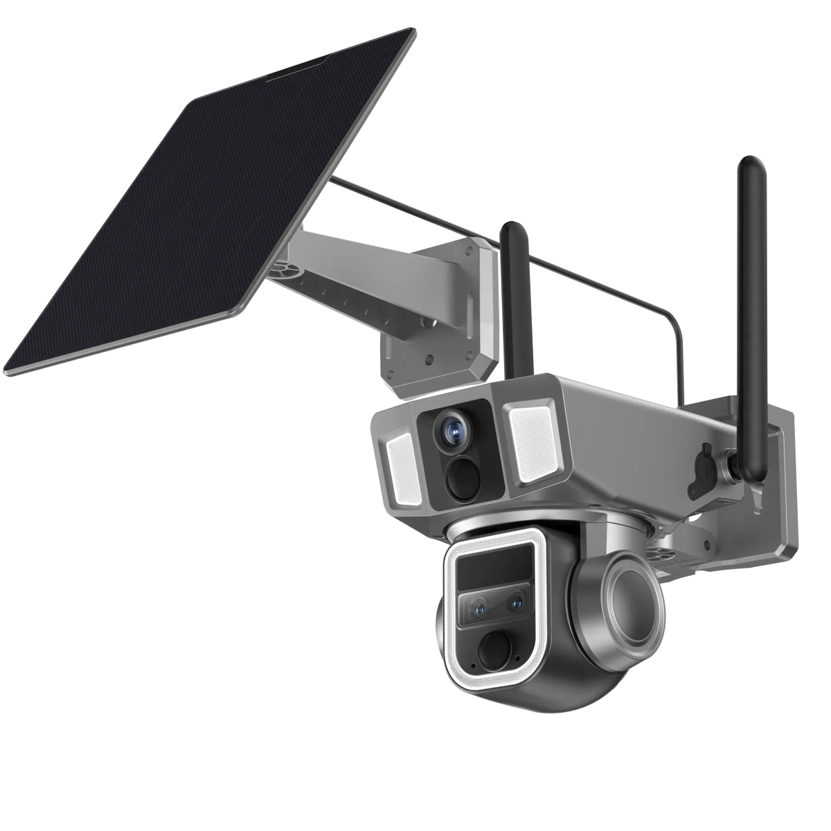 Powerology 4g Wi-Fi 360deg Dual Lens Outdoor Camera Black – image 5