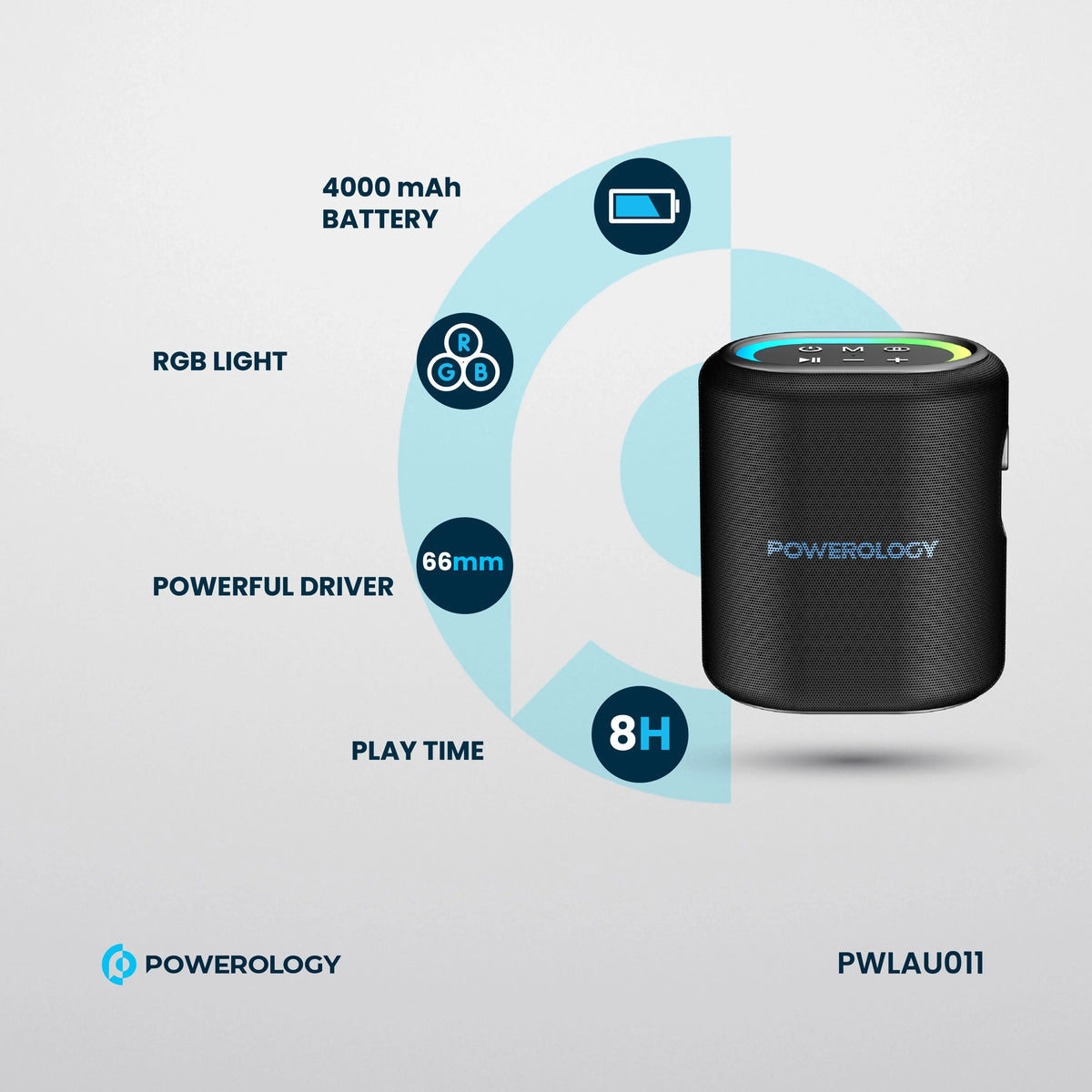 Powerology Portable Loud Speaker Black – image 20