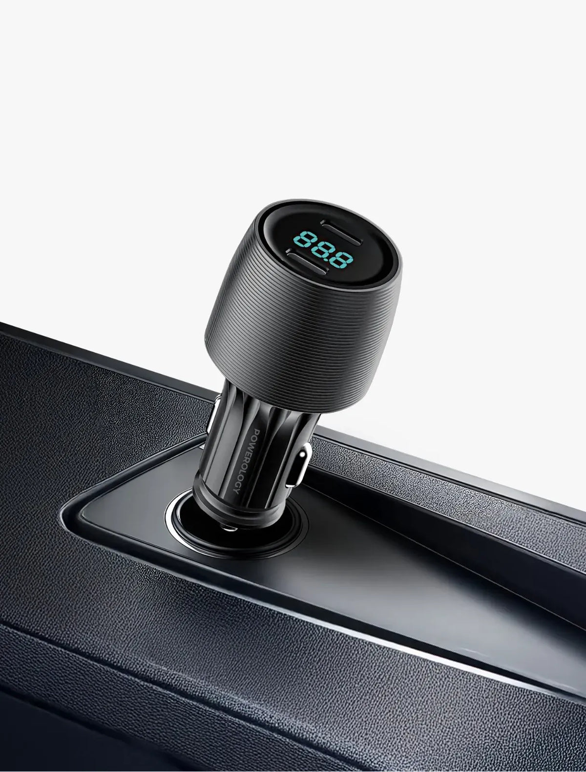 Powerology Velox 66w Dual Port Car Charger Black – image 7