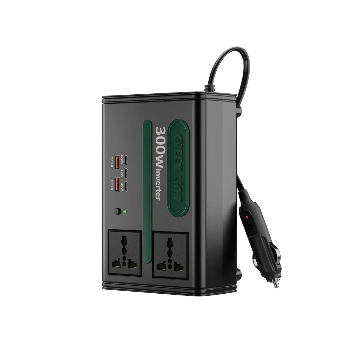 Green Lion GC-300 Car Inverter - Black – image 4