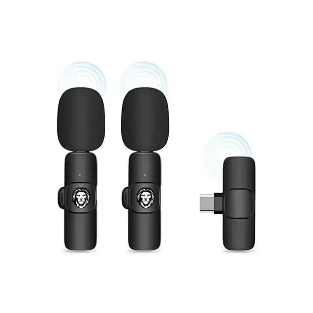 Green Lion 3 in 1 Wireless Microphone Black – image 2