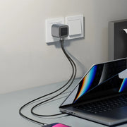 Green Lion Premium Series Foldable Wall Charger UK Plug PD 45 W - Gray