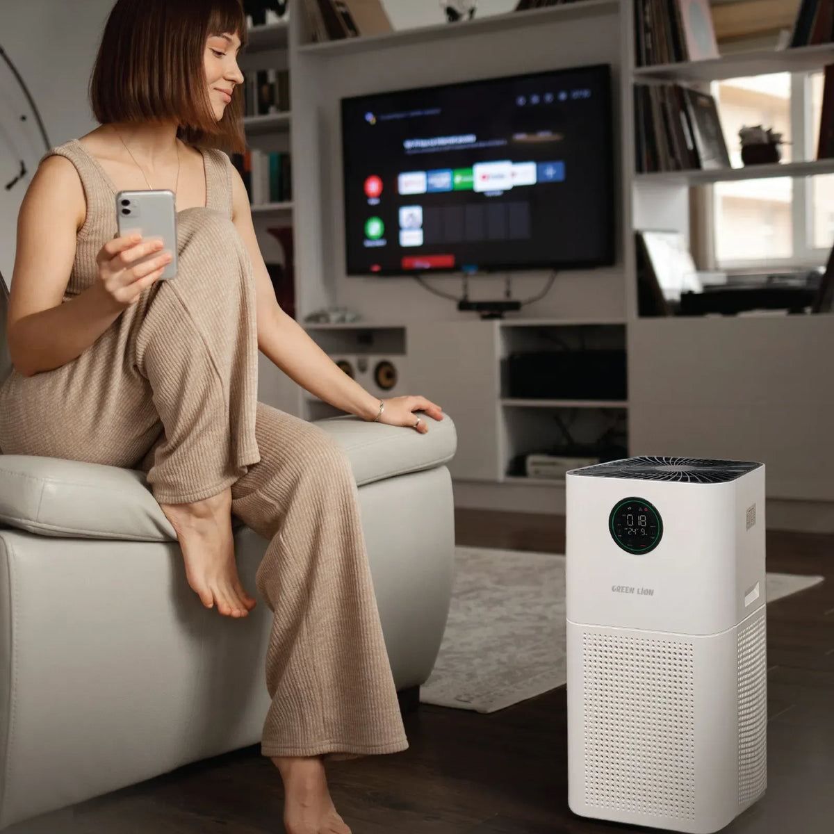 Green Lion Intelligent Air Purifier - White – image 3