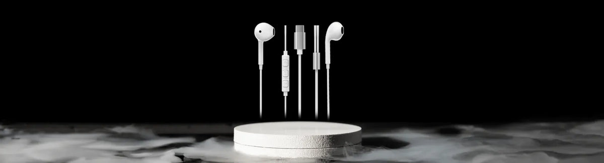 Powerology Type-CConnector Stereo Earphone(1.2 m/4 ft) - White