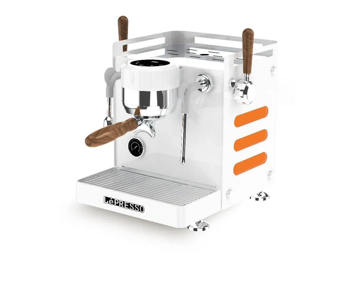 LePresso Bellissimo Triple Boiler 15 Bar Coffee Machine with Dual Italian Pump - White – image 5