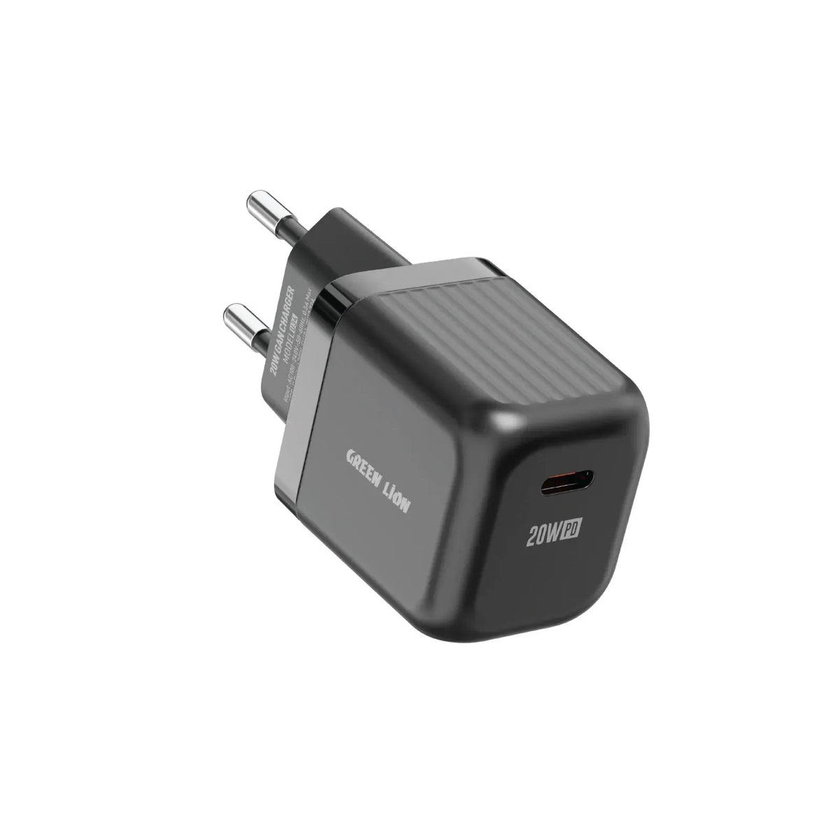 Green Lion Ultra Compact Ga NWall Charger EUPin PD 20 W Cto C - Black – image 4
