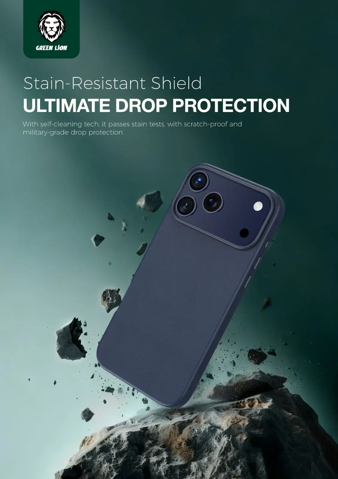 Green Lion Leather Mag Safe Case - Blue – image 3