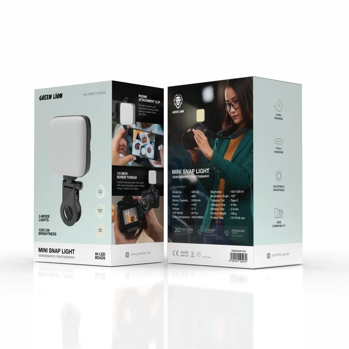 Green Lion Mini Snap Light Black – image 3
