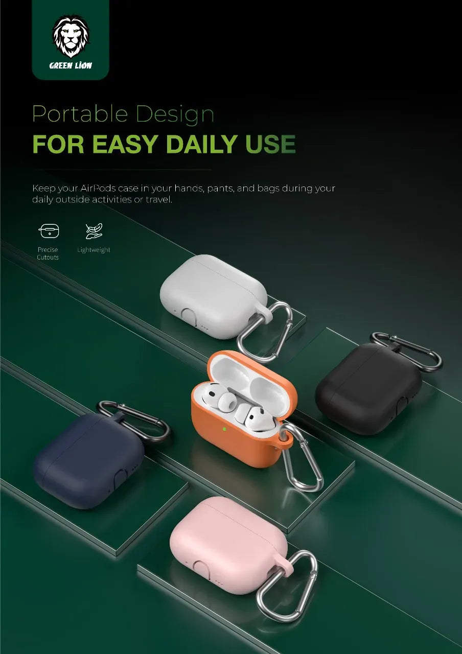 Green Lion Berlin Series Silicone Casefor Airpod Pro - Black – image 3