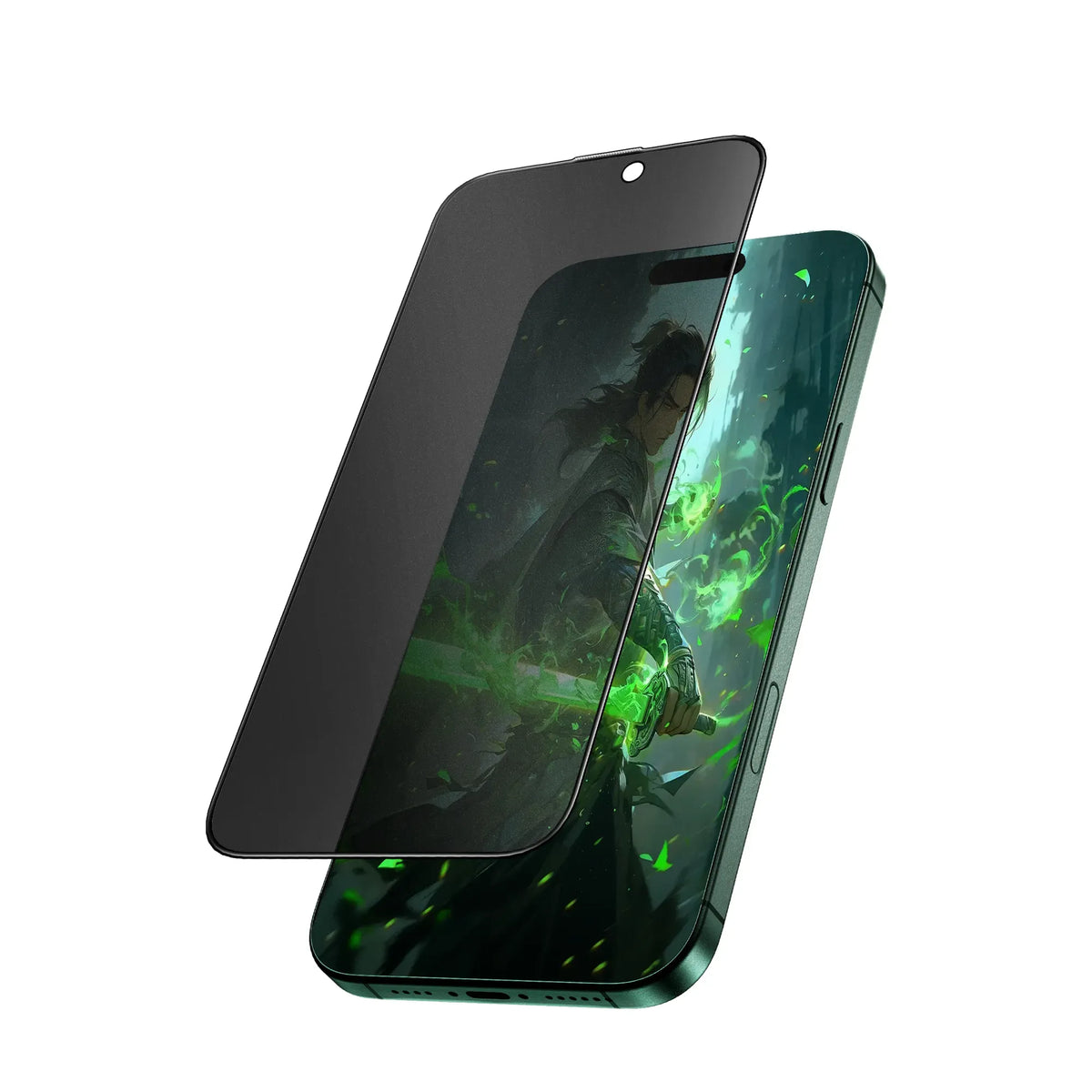 Green Lion 9 HSteve Matte Privacy Anti-Peeping Dull Glass - Black Edge/Privacy – image 8