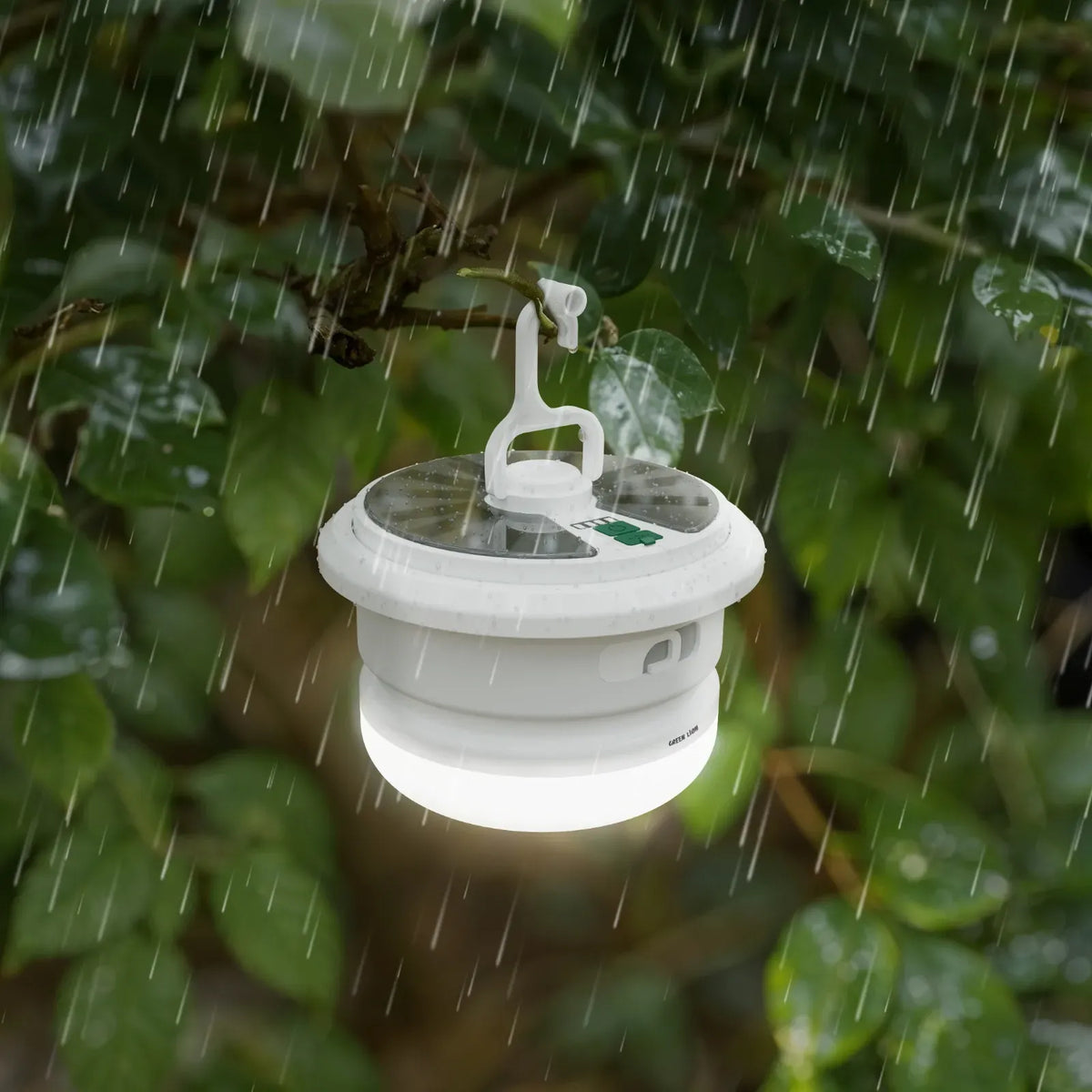 Green Lion Solar LED Lumex Camping Light Built in String Light White – image 5