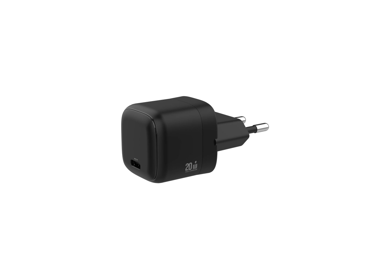 Green Lion NEXIOSingle Port Wall Charger EUPlug 20 W 1 C CTo C - Black – image 1