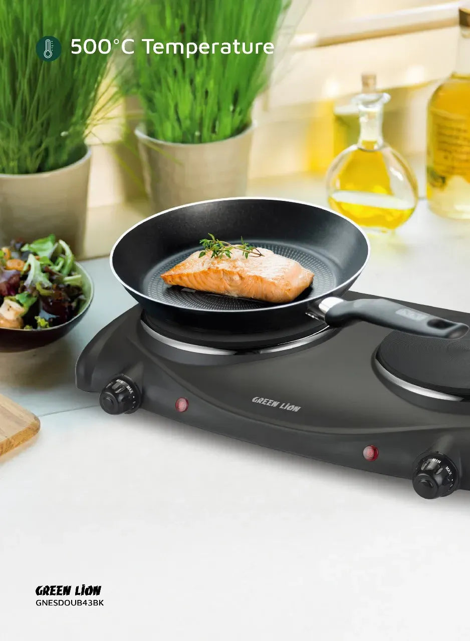 Green Lion Electric Stove Double Hot Plate Black – image 10