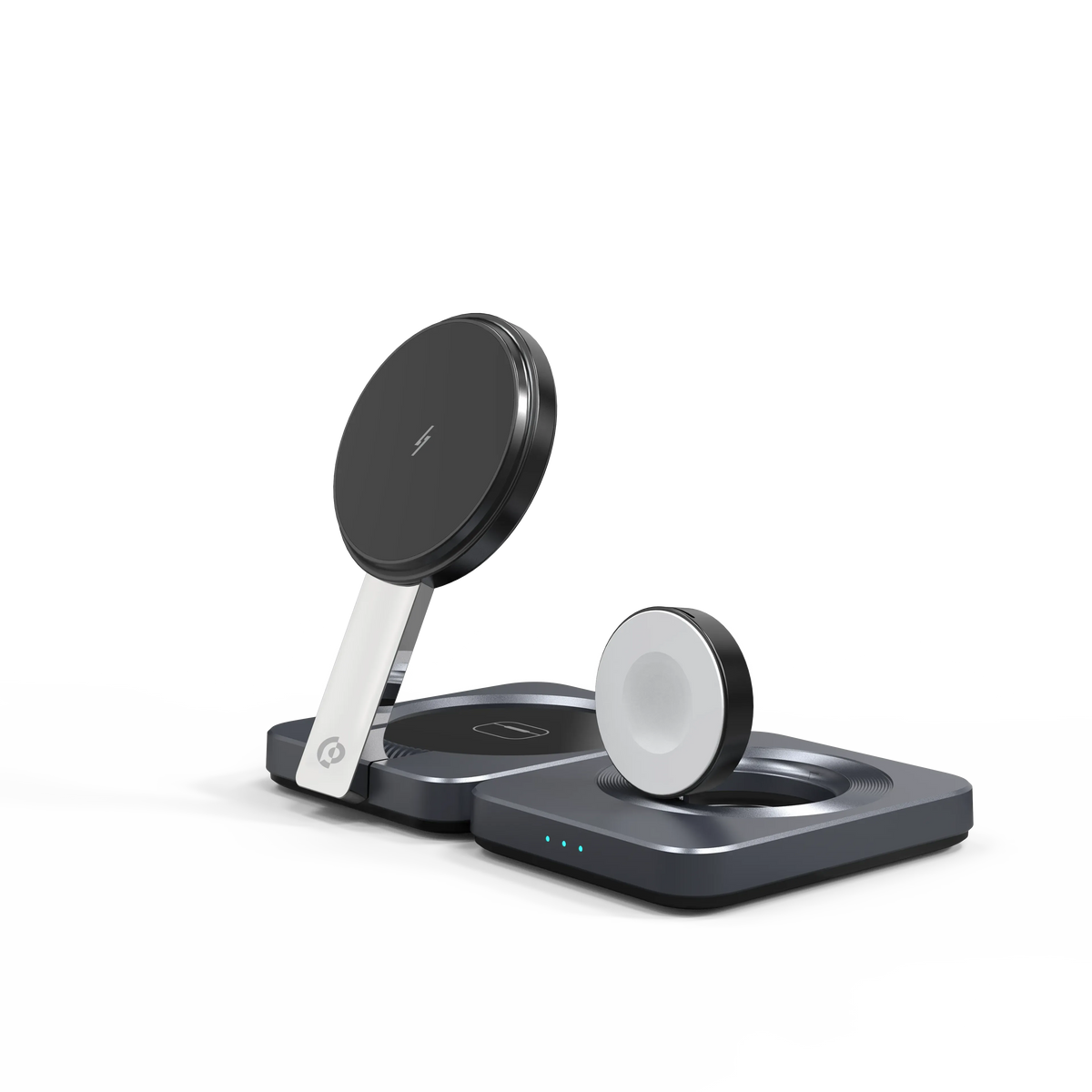 Powerology Qi2 15w MagSafe Iph15 Multi Device Charging Stand Black – image 7