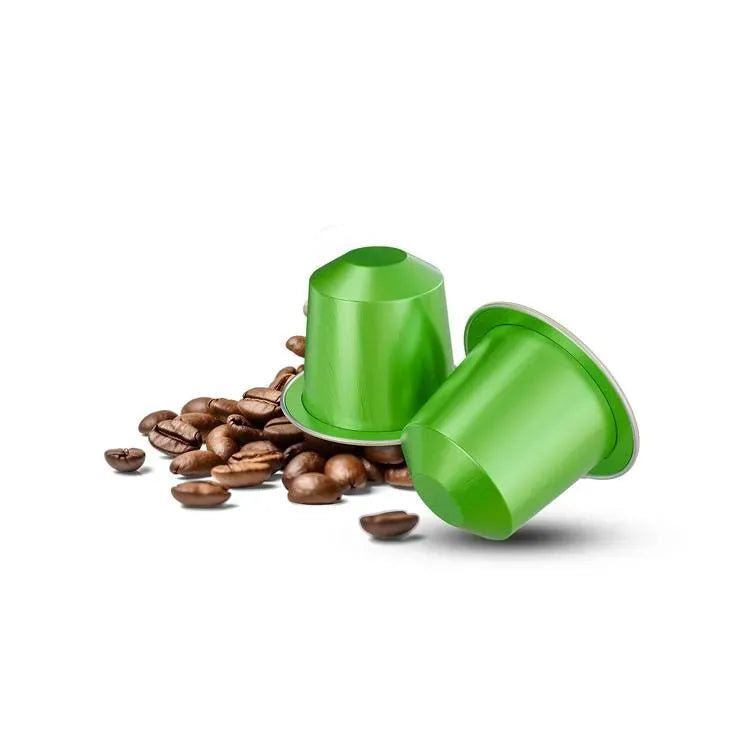 LePresso Aluminum Capsules for Nespresso Blended 10 pc Brazil Gold - Green – image 5