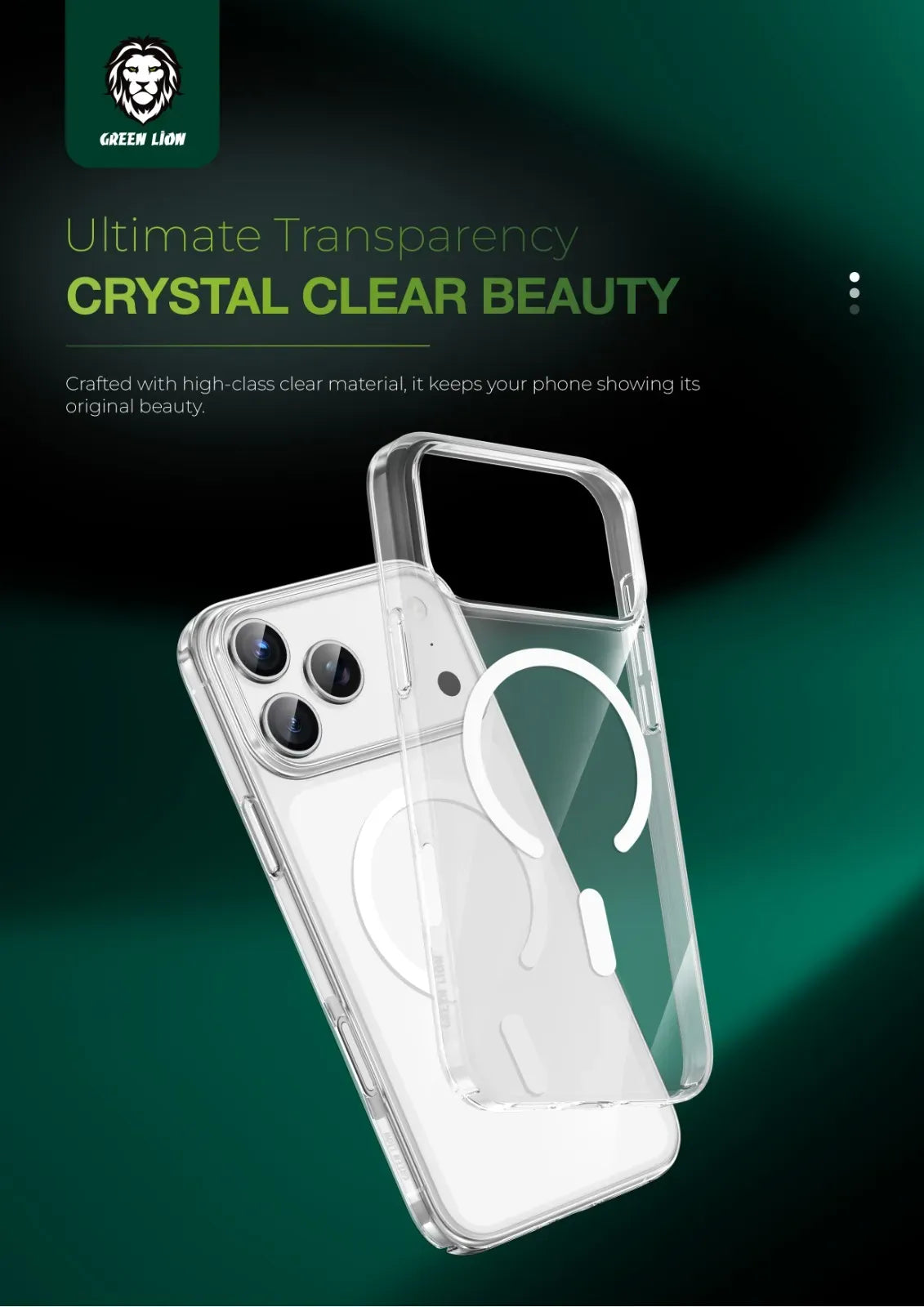 Green Lion Mag Safe Delgado Case - Clear – image 7