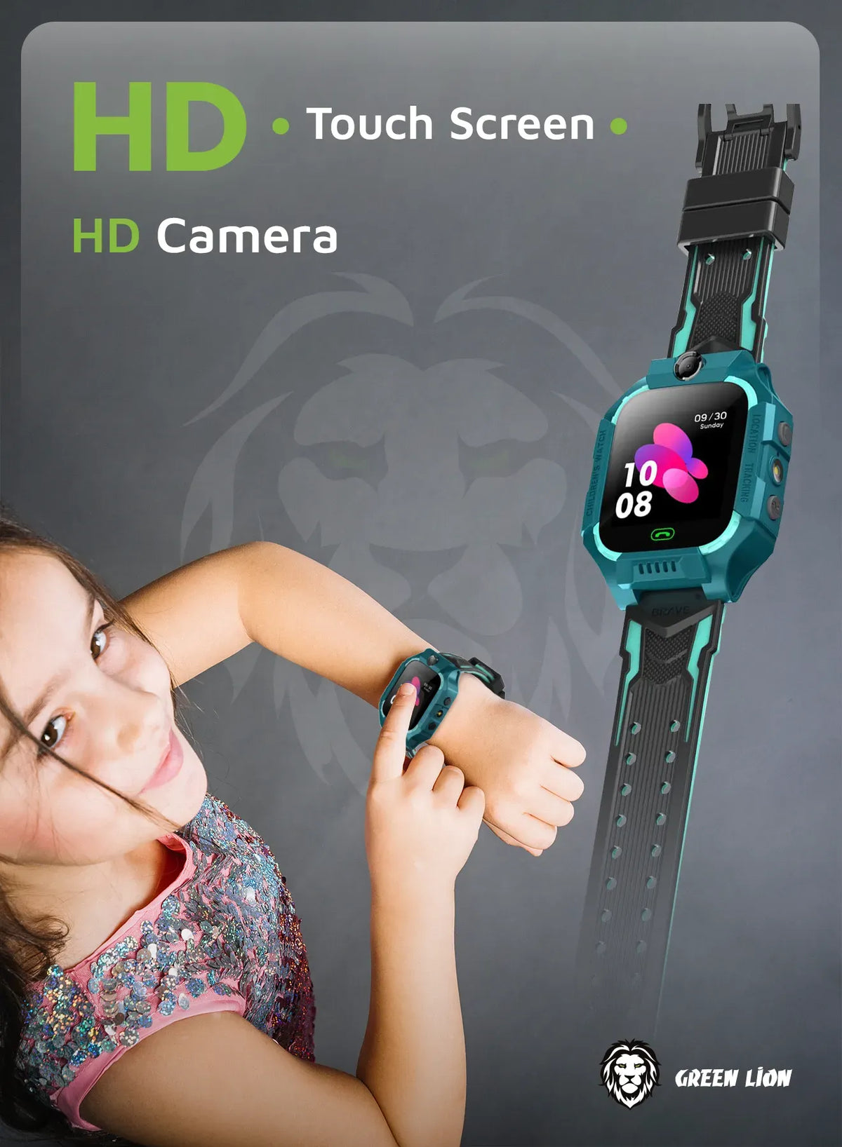 Green Lion 2 Gkids Smart Watch Series 5 - Blue – image 8