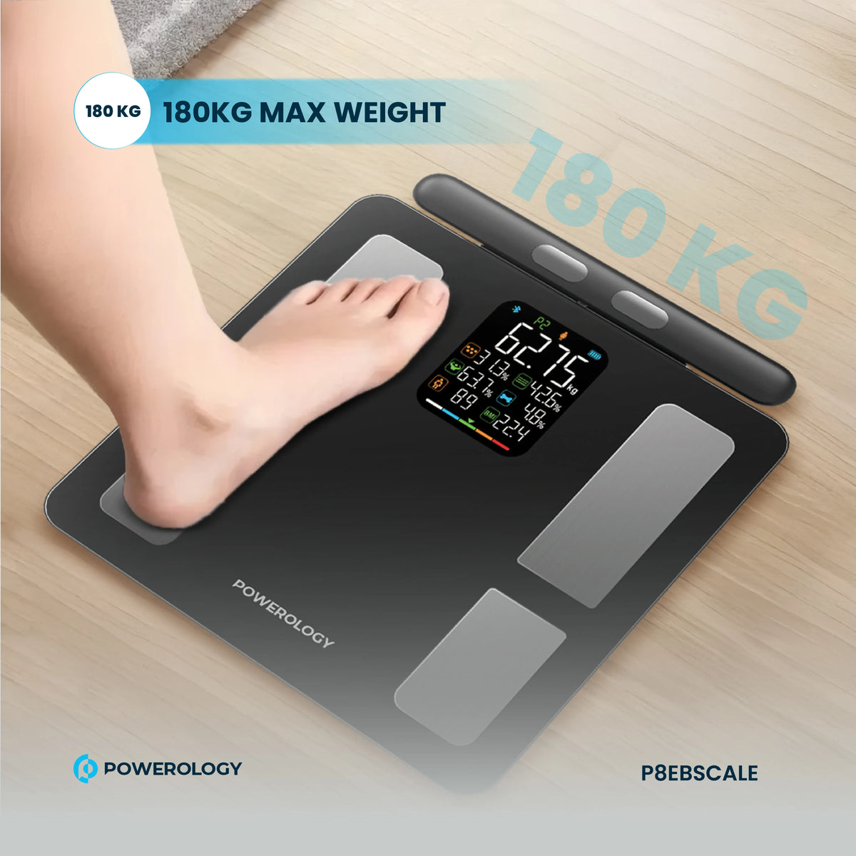 Powerology Advanced Precision Smart Scale Black – image 7