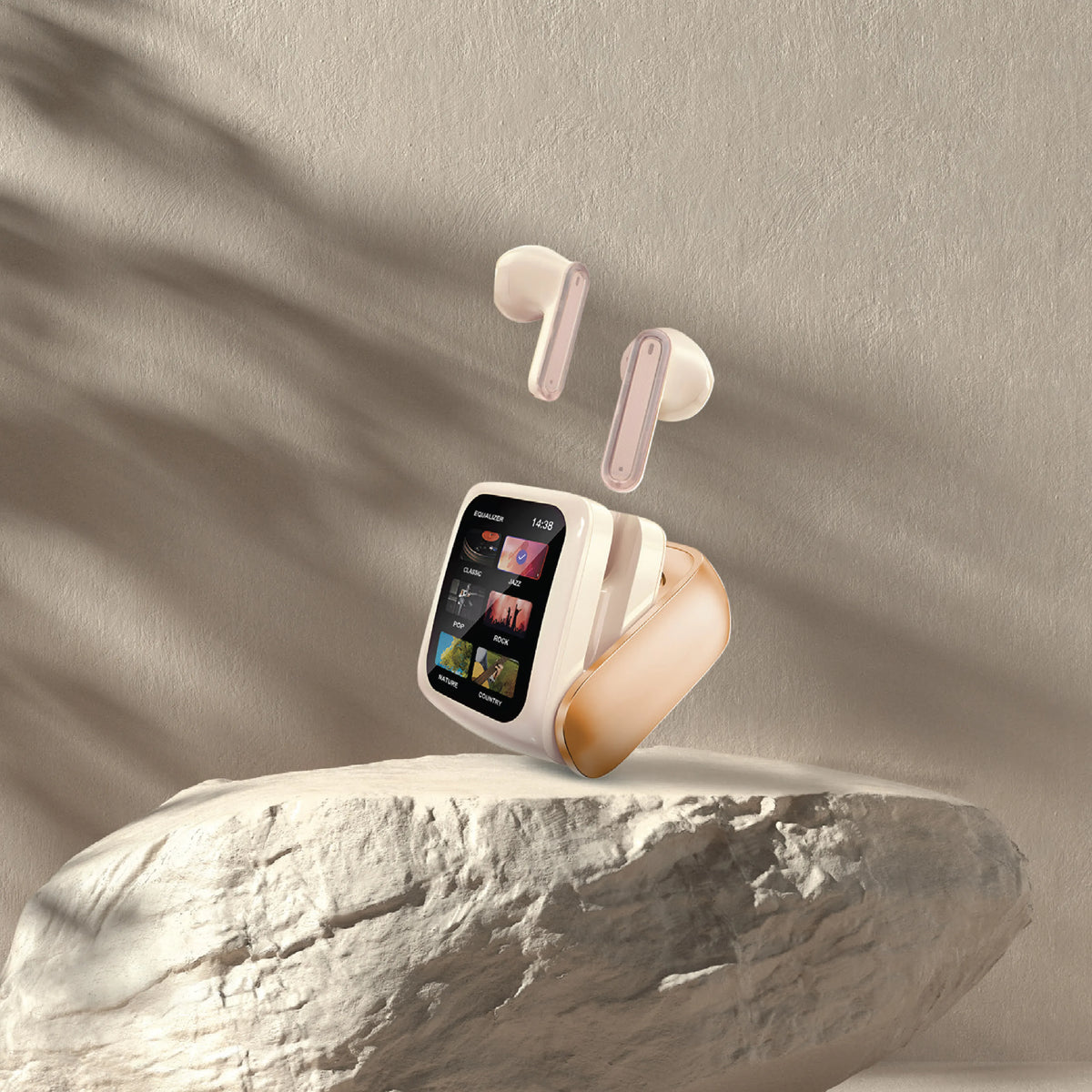Green Lion Smart Display Earbuds - Black – image 11