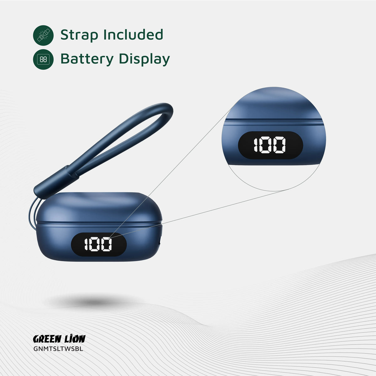 Green Lion Mittersill True Wireless Earbuds - Blue – image 11