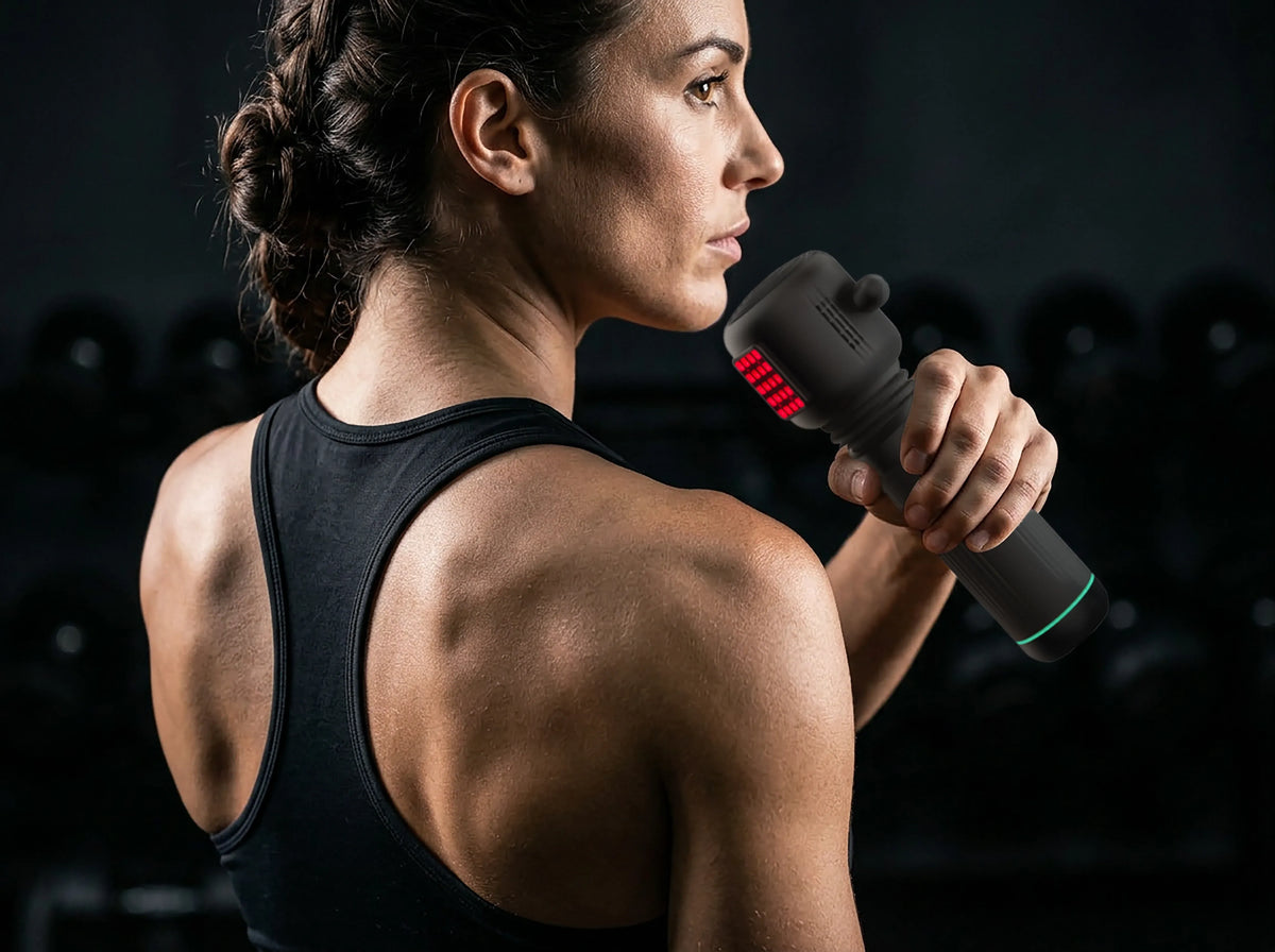 Powerology Flexforce Cordless Electric Muscle Massager with High Intensity Vibration Black – image 2