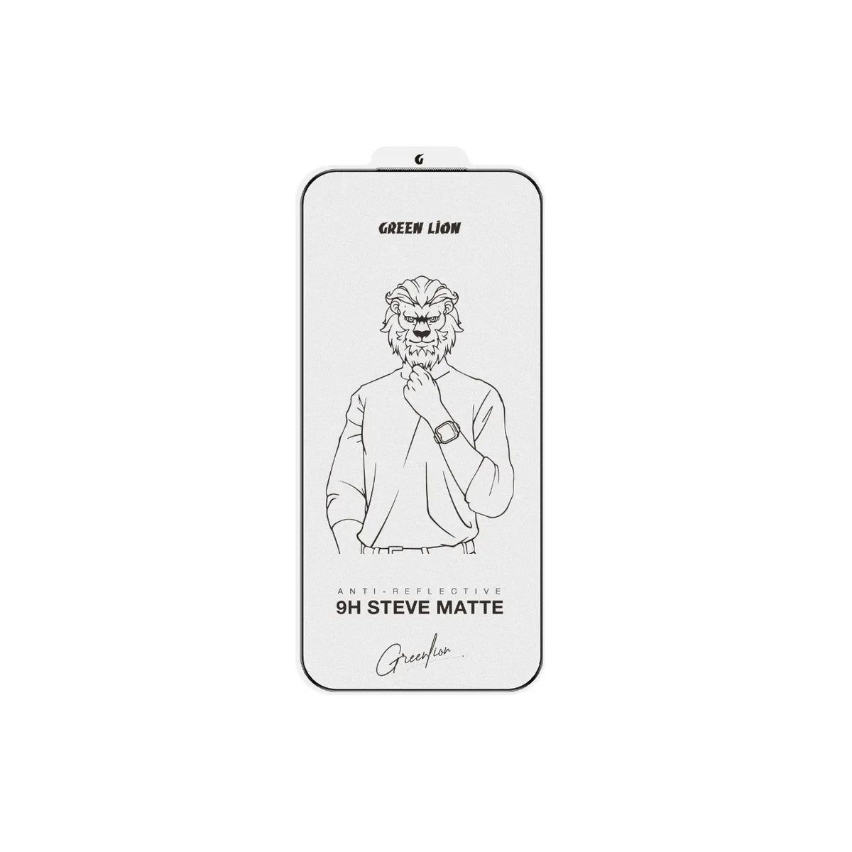 Green Lion 9 HSteve Matte AGGlass Protector - Black Edge/Clear – image 5