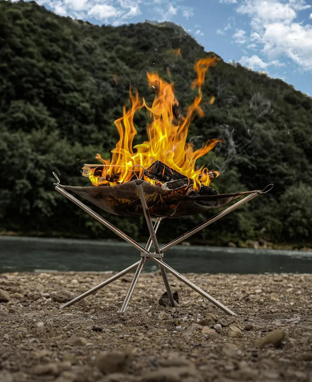Green Lion Portable Bonfire Stainless Steel Stand – image 15