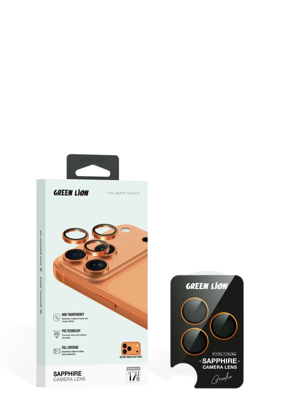 Green Lion Sapphire Camera Lens - Orange Titanium – image 4