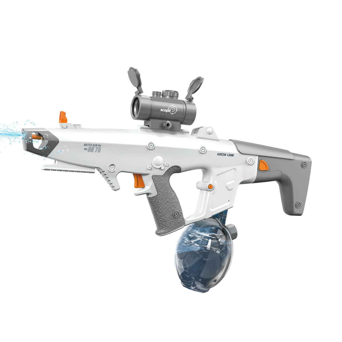 Green Lion GN 75-Electric Water Gun - Grey
