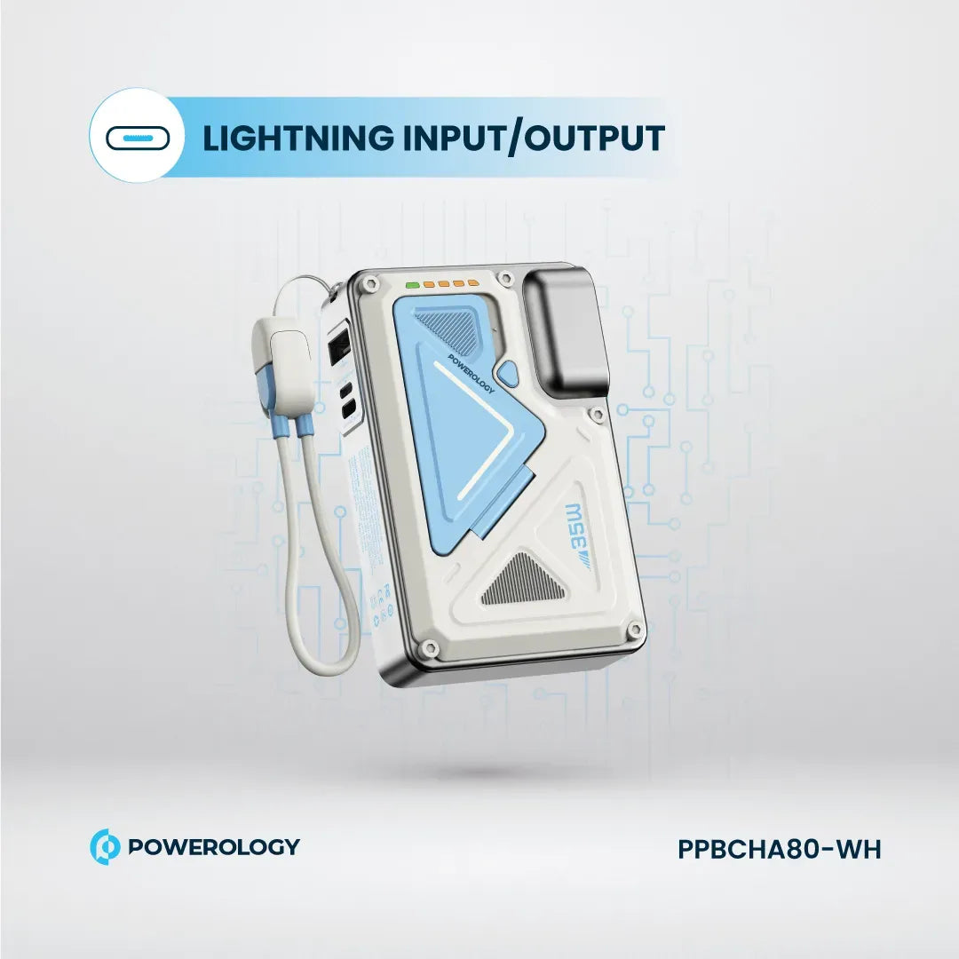 Powerology 10000 m Ah Wall Charger MagSafe Power Bank - white – image 10