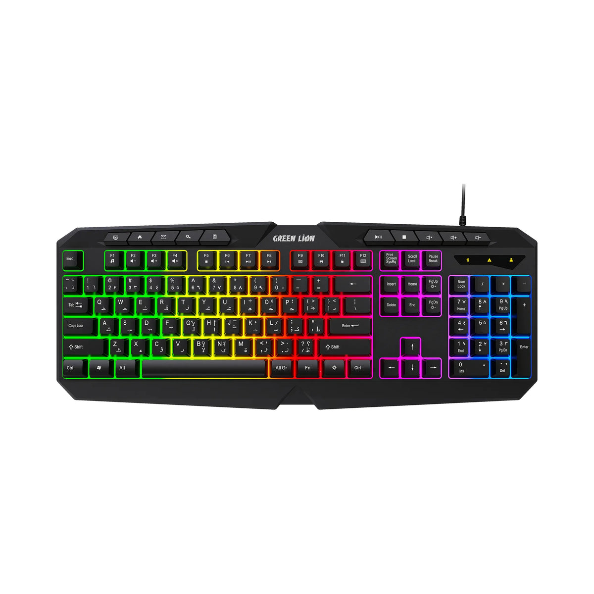 Green Lion Gk 400 Rgb Gaming Keyboard Mouse Black – image 3